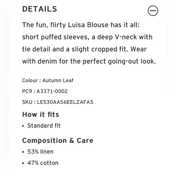 Levi’s short sleeve blouse (M) - Picture 10 of 10